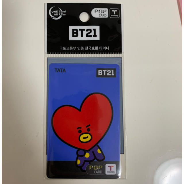 防弾少年団(BTS)(ボウダンショウネンダン)のBT21 TATA T-monyカード エンタメ/ホビーのCD(K-POP/アジア)の商品写真