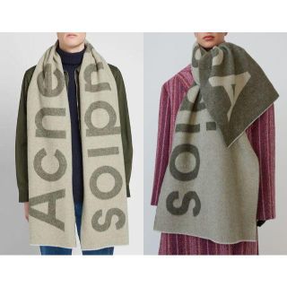 アクネ(ACNE)のアクネ　19AW ロゴ　マフラー　新品　本物(マフラー/ショール)