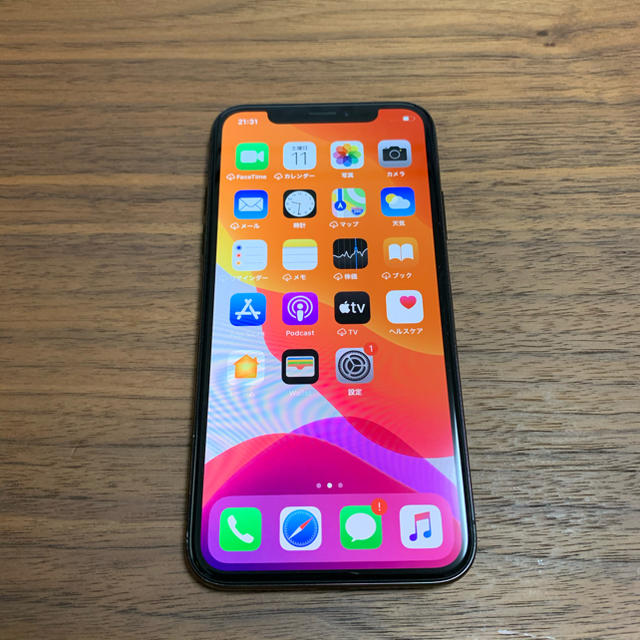 SIMフリー iPhoneX 256GB スペースグレイ 本体のみ 583