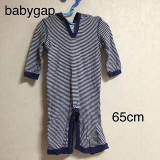 ベビーギャップ(babyGAP)のベビーギャップ ロンパース ボーダー 65cm(ロンパース)