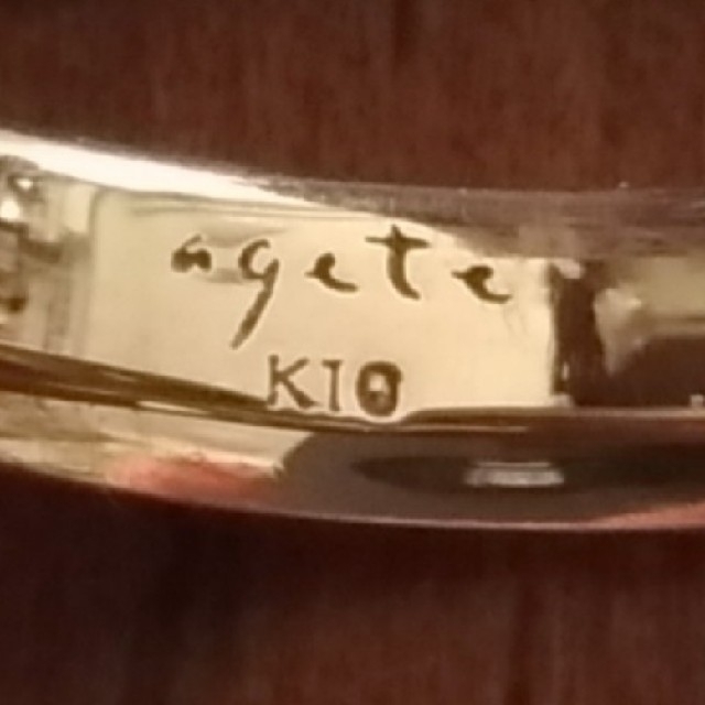 agete(アガット)のアガット　K10アンティークリング レディースのアクセサリー(リング(指輪))の商品写真