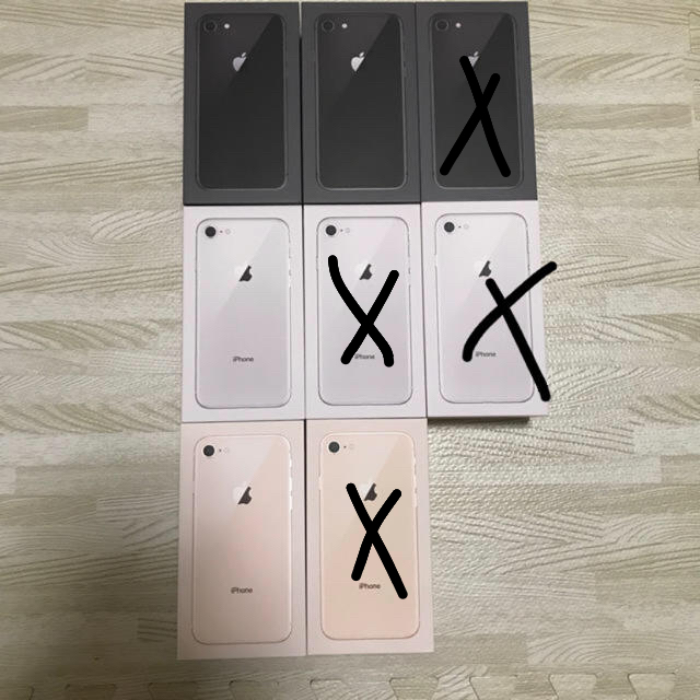 iphone8 64G  4台　SIMフリー未使用品