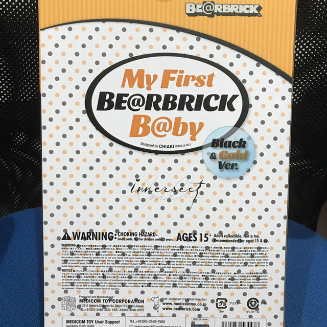 ベアブリック RBRICK B@BY BLACK & GOLD 千秋 ベアブリック RBRICK B@BY BLACK & GOLD 千秋