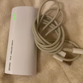 アイフォーン(iPhone)のiPhoneモバイルバッテリー　持ち運び充電器(バッテリー/充電器)