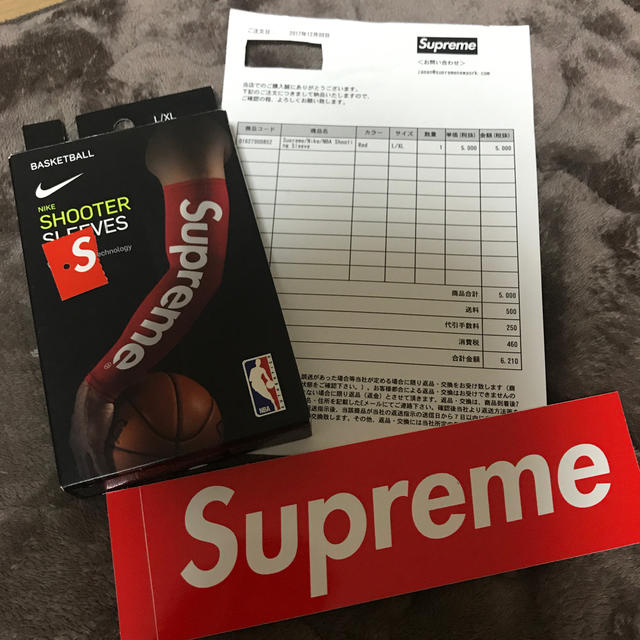 Supreme(シュプリーム)のsupreme NIKE NBA シュプリーム  シューティング　スリーブ スポーツ/アウトドアのスポーツ/アウトドア その他(バスケットボール)の商品写真