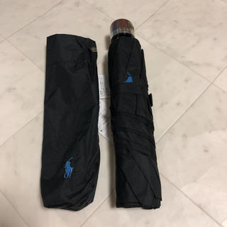 ポロラルフローレン(POLO RALPH LAUREN)の新品ポロラルフローレン  軽量折り畳み傘　黒(傘)