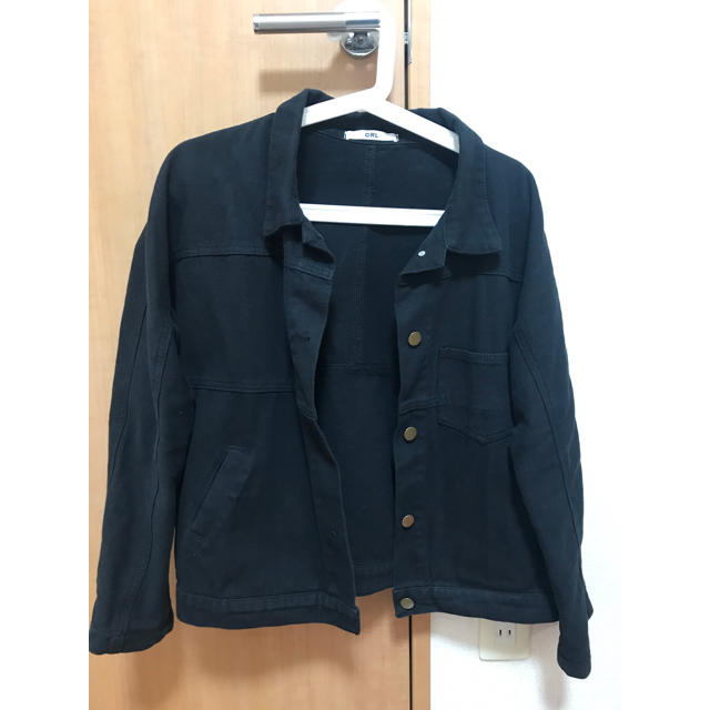 GRL(グレイル)のGRL Ｇジャン 黒 レディースのジャケット/アウター(Gジャン/デニムジャケット)の商品写真