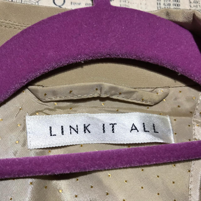 LINK IT ALL(リンクイットオール)のLINK IT ALL リンクイットオール テーラードジャケット サイズ38 レディースのジャケット/アウター(テーラードジャケット)の商品写真