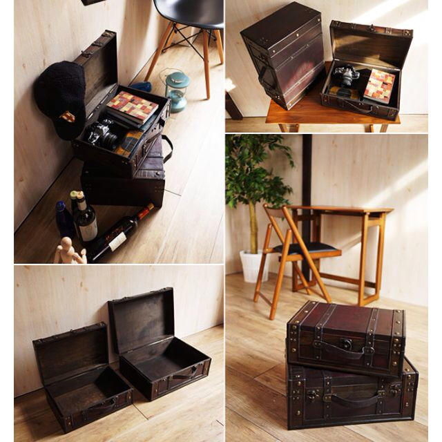 Raichel様専用スーツケース大小 インテリア/住まい/日用品の収納家具(ケース/ボックス)の商品写真