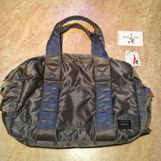 ポーター(PORTER)のPORTER 吉田カバン ポータータンカー 正規店購入 ボストンバッグ シルバー(ボストンバッグ)