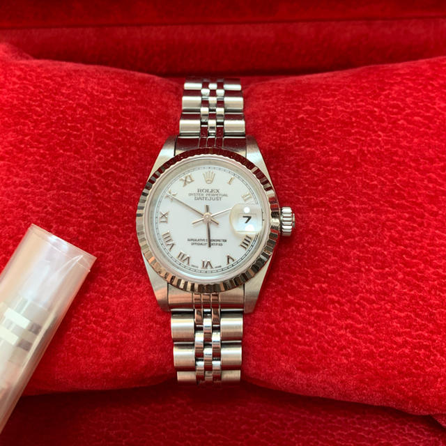 ROLEX(ロレックス)のロレックス　ROLEX デイトジャスト　ホワイト　69174　レディース レディースのファッション小物(腕時計)の商品写真