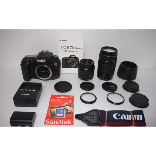 宅配便送料無料 完動品 EOS 5D Mark II ダブルレンズ CF4GB カメラ