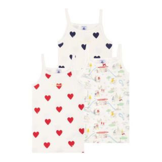 プチバトー(PETIT BATEAU)のm_s_mom様専用♡8ans プチバトー Ｐａｒｉｓプリントキャミソール３枚組(下着)