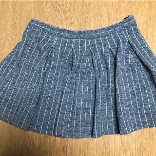 ザラキッズ(ZARA KIDS)のザラkids  グレーミニスカート　128サイズ(スカート)