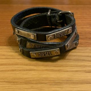 ディーゼル(DIESEL)のDIESEL 2連　レザーブレスレット(ブレスレット/バングル)