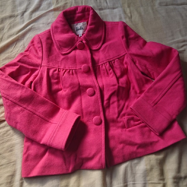 Barbie(バービー)のBarbie＊バービー＊ピンク色のショートコート＊M レディースのジャケット/アウター(ピーコート)の商品写真