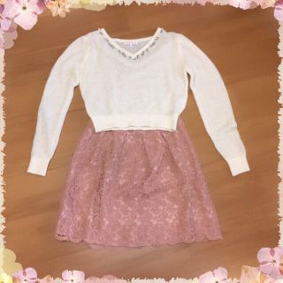 プロポーションボディドレッシング(PROPORTION BODY DRESSING)の美品 プロポーション♡ビジューニット(ニット/セーター)