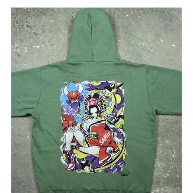 SAPEur ONEPIECE×SAPEur ハンコックパーカー Lの通販 by kikuchenko's