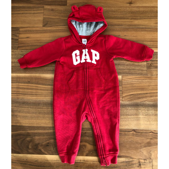 babyGAP(ベビーギャップ)のbaby GAP スウェットロンパース キッズ/ベビー/マタニティのベビー服(~85cm)(カバーオール)の商品写真