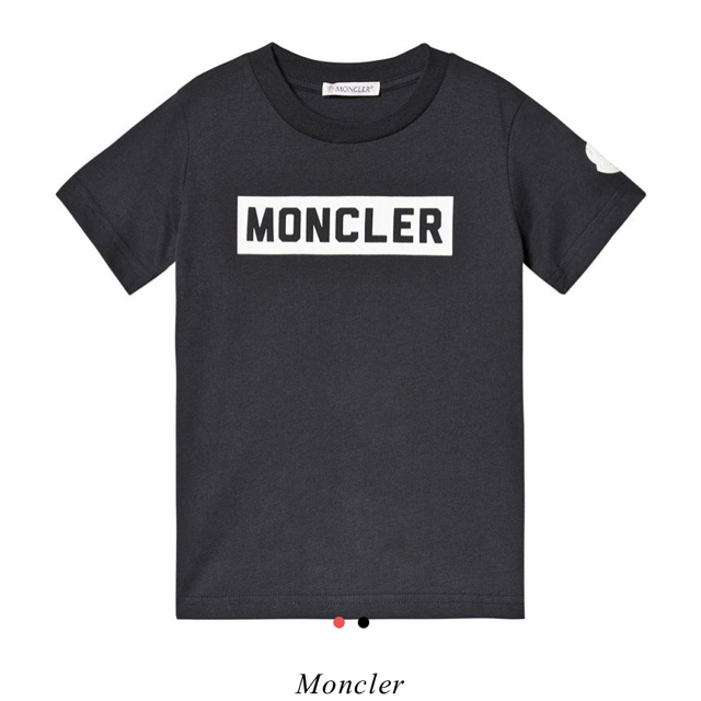 MONCLER 半袖Tシャツ ブラック 黒 ボックスロゴ Lサイズ-
