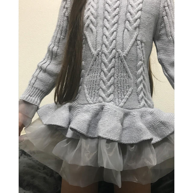 ニットワンピース 130 セール❣️❣️ キッズ/ベビー/マタニティのキッズ服女の子用(90cm~)(ワンピース)の商品写真