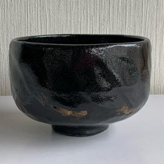 黒楽 茶碗 抹茶碗 抹茶茶碗 茶道具 極美品 作者、銘不明(陶芸)