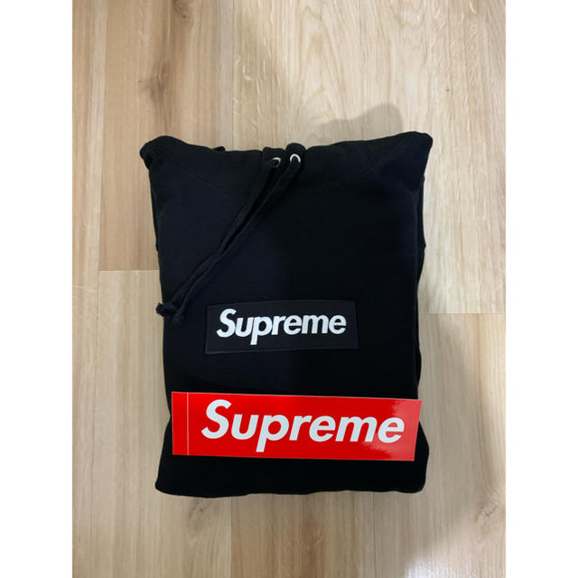 supreme boxlogo hooded sweatshirt black