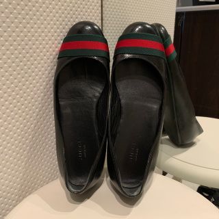 グッチ(Gucci)の【売り切り】GUCCI❤️💚美品、ぺたんこ靴、36バレエシューズ(バレエシューズ)