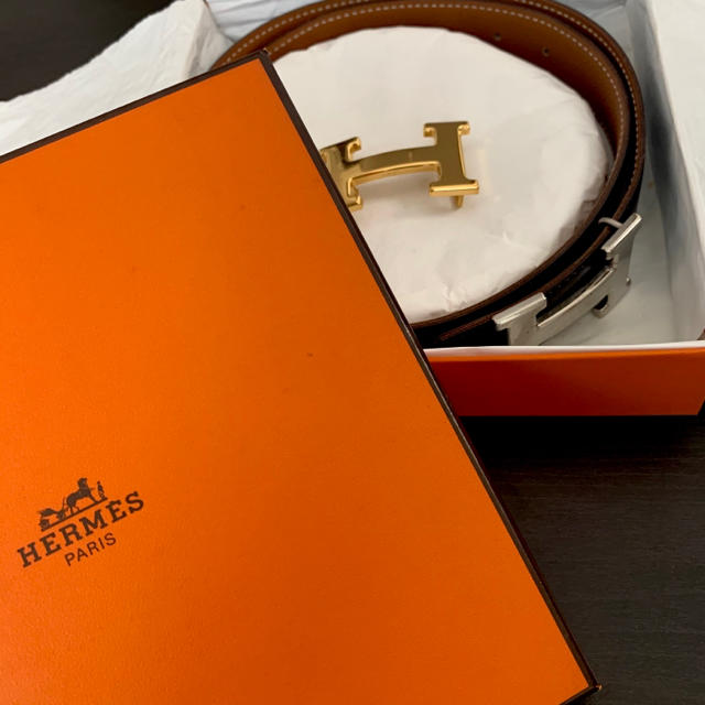 Hermes(エルメス)のHERMES リバーシブルベルト　美品 レディースのファッション小物(ベルト)の商品写真