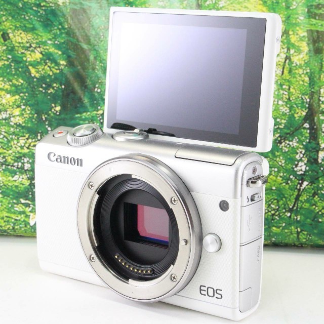 Canon ミラーレス一眼カメラ EOS M100 ボディー(ホワイト)カメラ