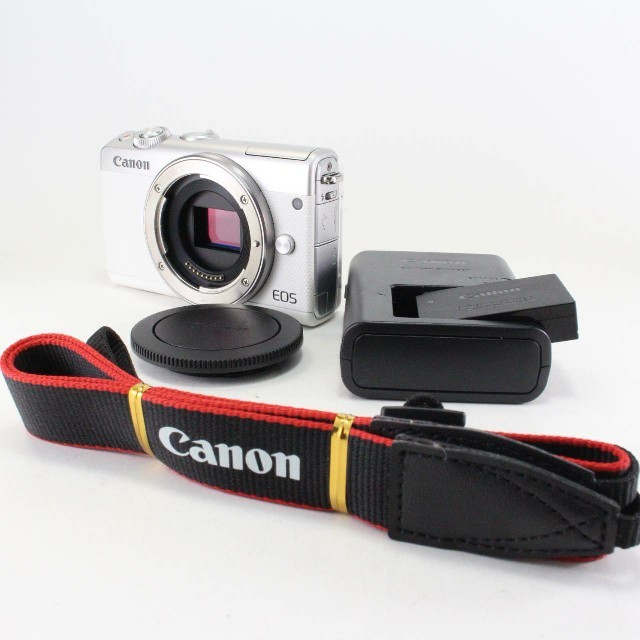 Canon ミラーレス一眼カメラ EOS M100 ボディー(ホワイト) | www