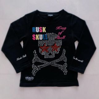 RUSK  スカル　ロングTシャツ　110(Tシャツ/カットソー)