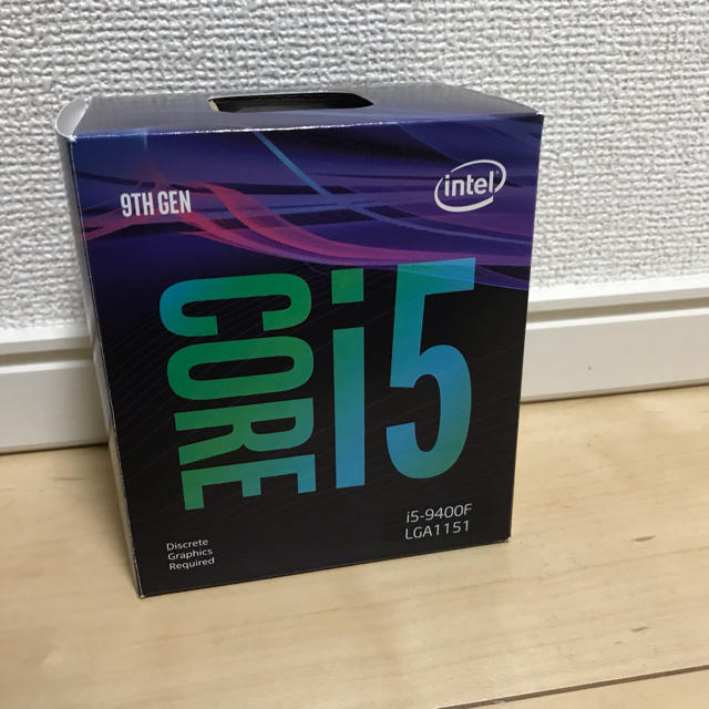 PCパーツintel  corei5 9400f(クーラー付き)