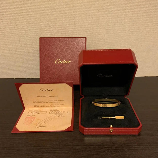 好評 Cartier 正規品 ラブブレス カルティエ - ブレスレット/バングル
