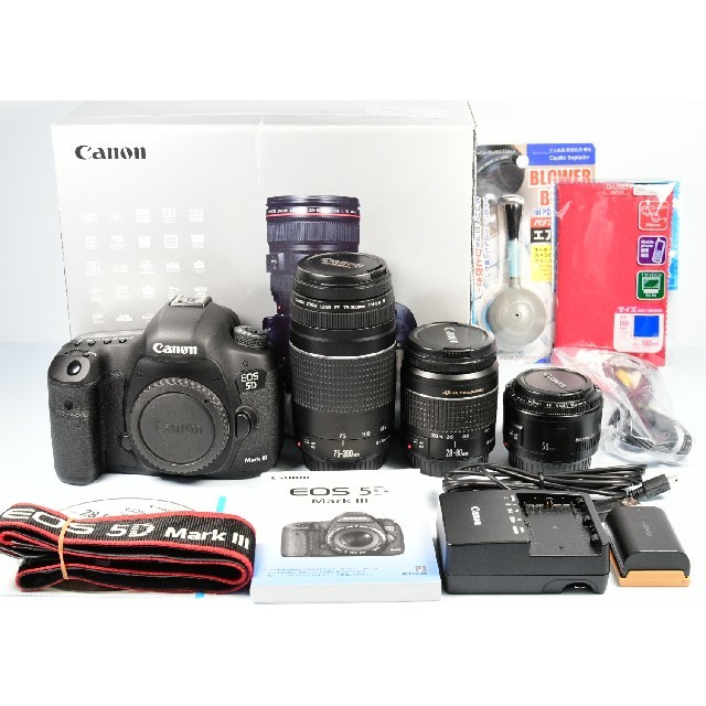 楽天 Canon - Canon EOS 5D MarkIII 標準&望遠&単焦点トリプルレンズ