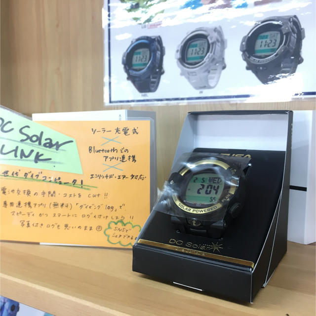 中古】 TUSA - ダイブコンピューター DC Solar Link IQ1204 BKG マリン