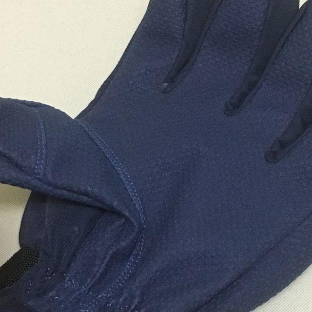 防寒,防風 リブ付きフリースインナー 2重手袋/グローブ 紺色 ゆったりXSの通販 by BOWTIE｜ラクマ