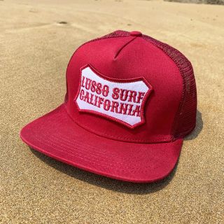 スタンダードカリフォルニア(STANDARD CALIFORNIA)の西海岸系☆LUSSO SURF ボックスロゴ刺繍キャップ　帽子☆RVCA(キャップ)