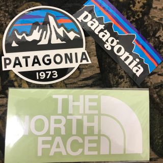 パタゴニア(patagonia)の★補強あり★ 新品未使用　ノースフェイス&パタゴニア　切り文字白&スコープ&P6(その他)