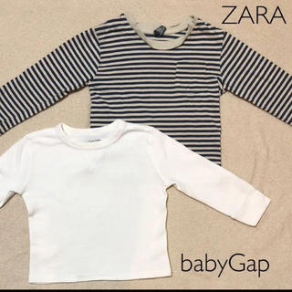 ベビーギャップ(babyGAP)の長袖ロンT 2枚セット ZARA babyGap  男の子(Tシャツ/カットソー)