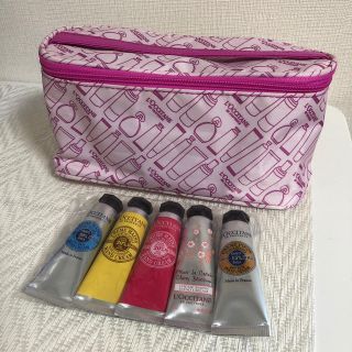 ロクシタン(L'OCCITANE)の新品ロキシタンハンドクリームセット(ポーチ)