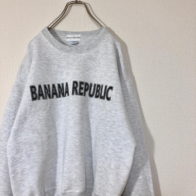 アメリカ製 BANANA REPUBLIC プリントロゴ スウェット 裏起毛 | フリマアプリ ラクマ