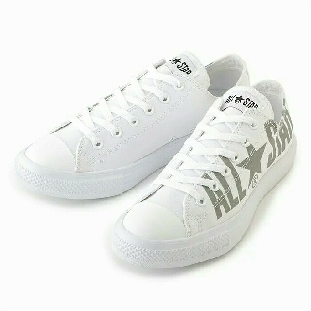 CONVERSE(コンバース)の最値定価7700円!新品!コンバース ビッグロゴ OX スニーカー 白 24.5 レディースの靴/シューズ(スニーカー)の商品写真