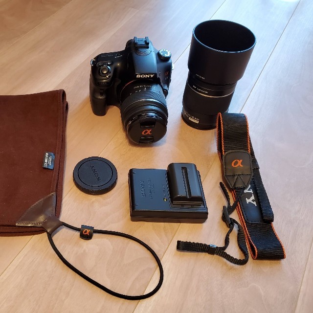 おまけ付き ソニー α65 ダブルズームレンズキット 一眼 カメラ sony う