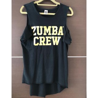 ズンバ(Zumba)の【美品】Zumba Crew Cold Shoulder  T 黒　Sサイズ(Tシャツ(半袖/袖なし))