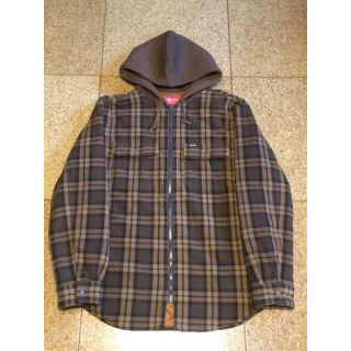 シュプリーム(Supreme)のhooded plaid work shirt 専用(ブルゾン)