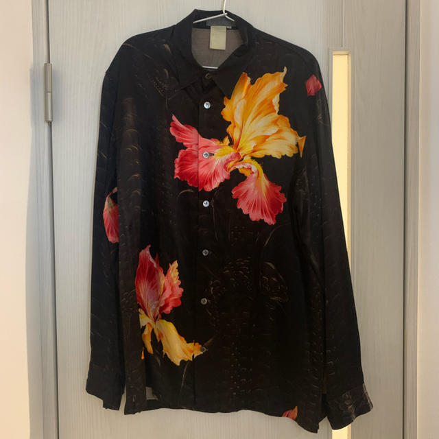 Yohji Yamamoto(ヨウジヤマモト)の売り切り値下げYohji Yamamoto オム　96ss花と少年レーヨンシャツ メンズのトップス(シャツ)の商品写真