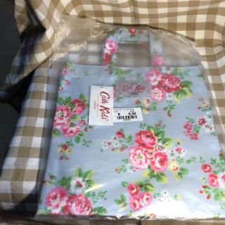 キャスキッドソン(Cath Kidston)のキャスキッドソン  キッズトートバッグ　ブルー　オイルコート　PVC(トートバッグ)