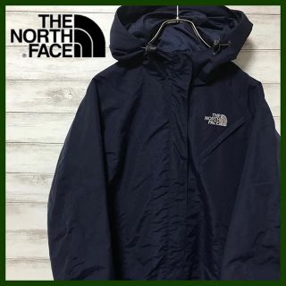 ザノースフェイス(THE NORTH FACE)のnia様専用★ノースフェイス　良品★刺繍ロゴ　マウンテンパーカー　ネイビー  Ｌ(ナイロンジャケット)