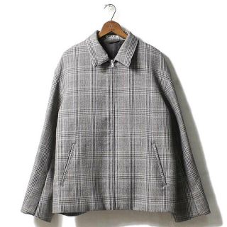 コモリ(COMOLI)の希少 17年秋冬 AURALEE / CHECK ZIP BLOUSON(ブルゾン)